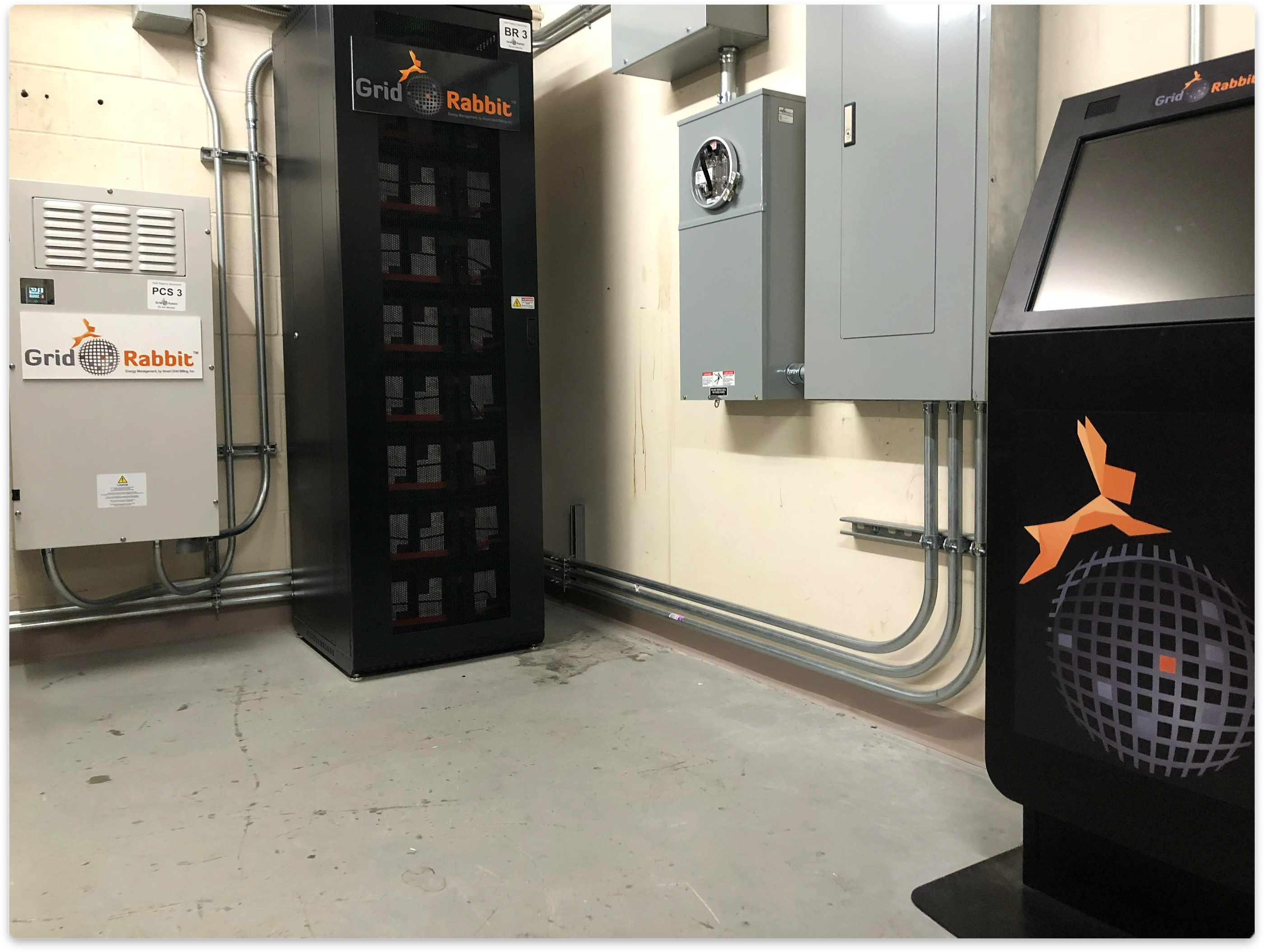 GridRabbit battery storage system installation view 2